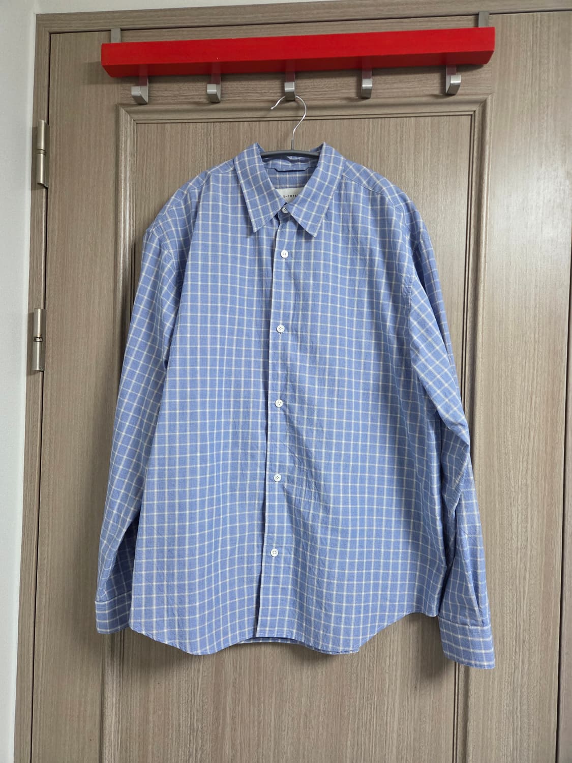 셔터 아르케 체크 셔츠 블루 상품이미지2
