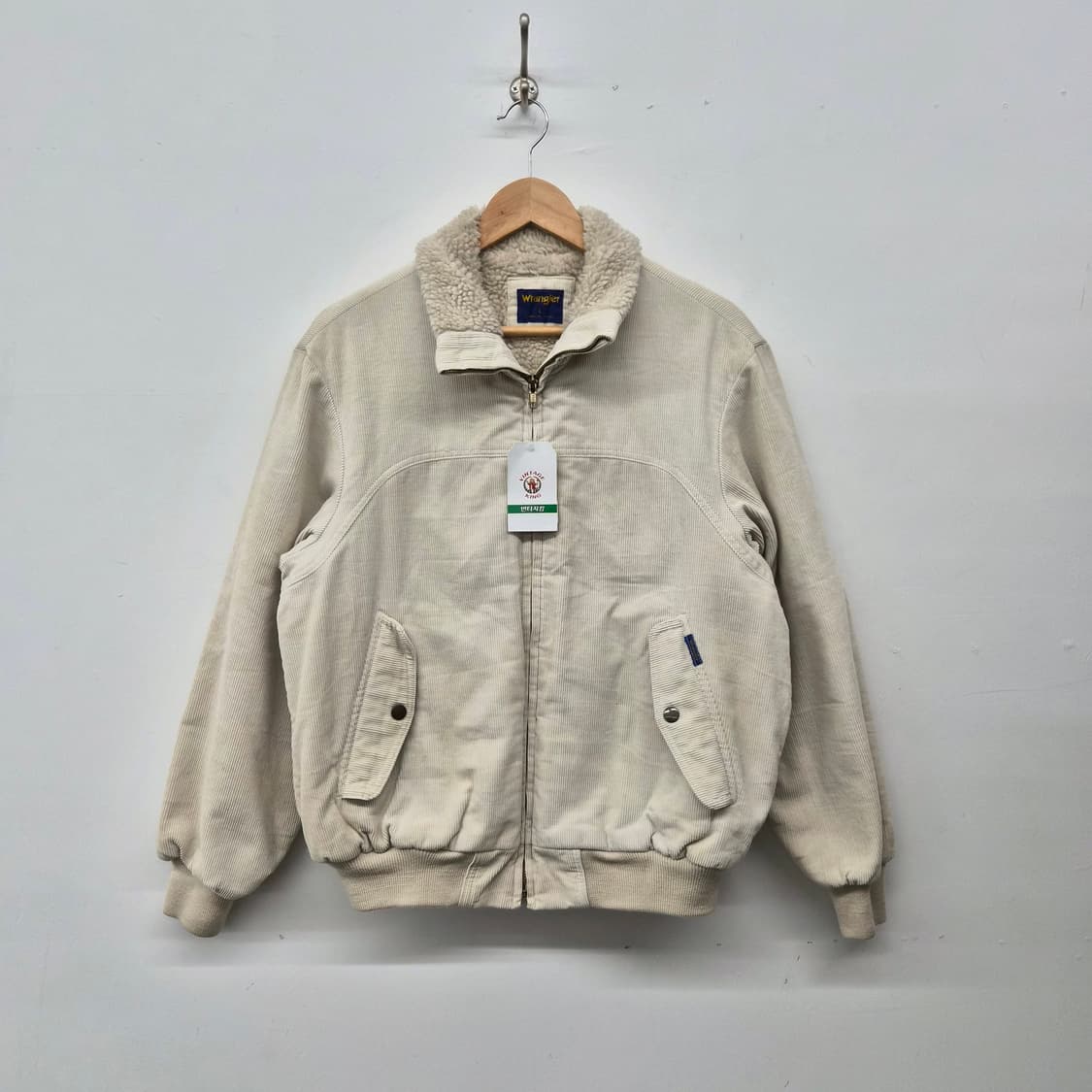 랭글러 코듀로이 뽀글이 털 자켓 아이보리 남성 L 상품이미지1