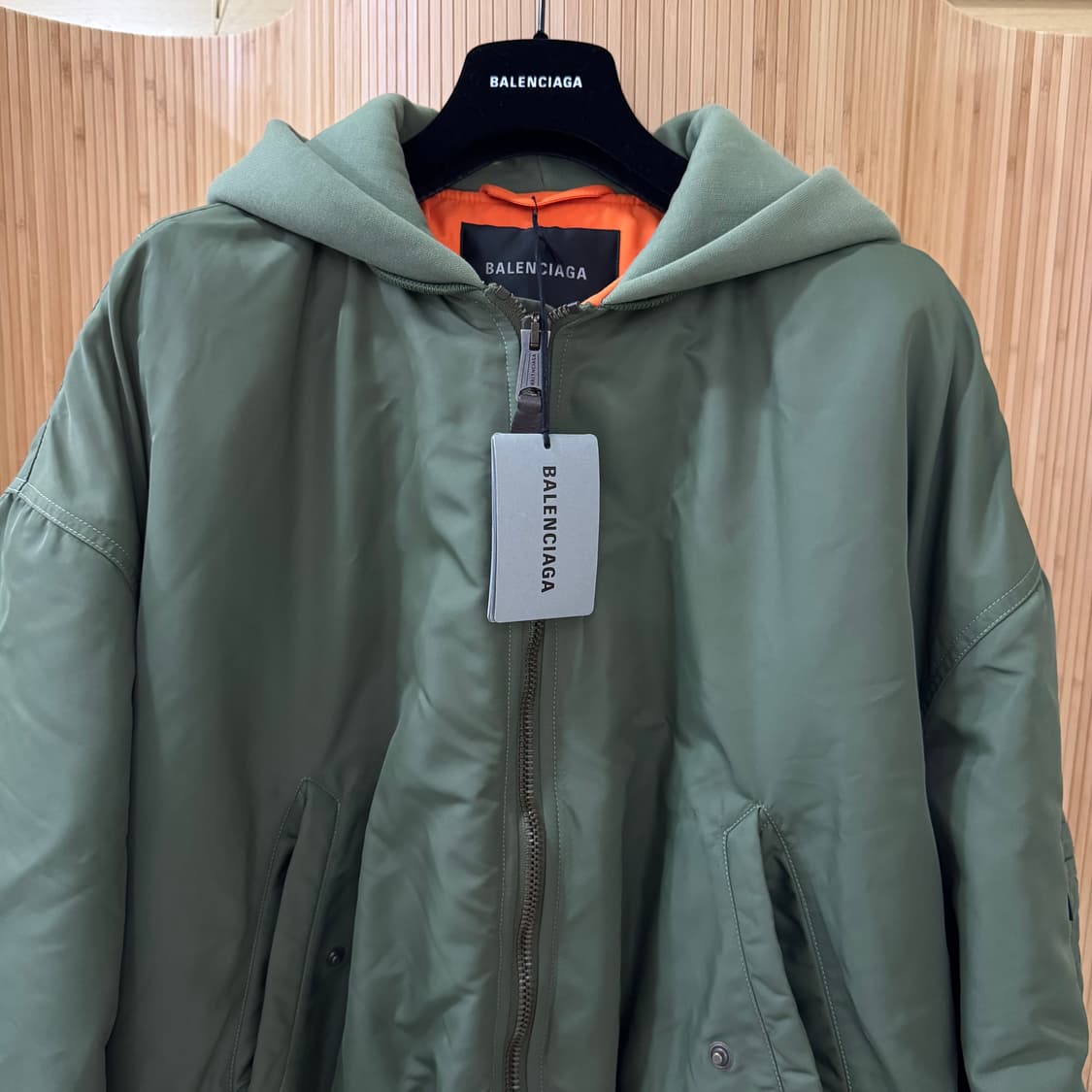 발렌시아가 봄버 자켓 카키 [S] 상품이미지4