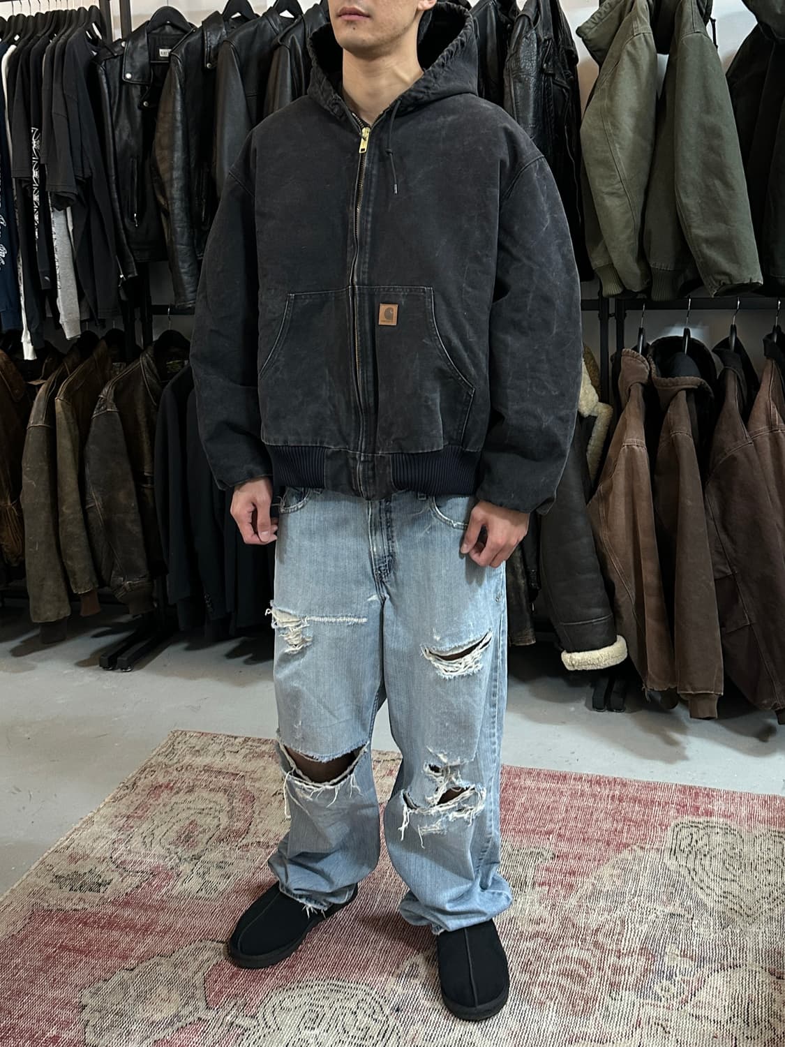 OG 칼하트 J130 액티브 자켓 칼하트 BLK 아이유 상품이미지2