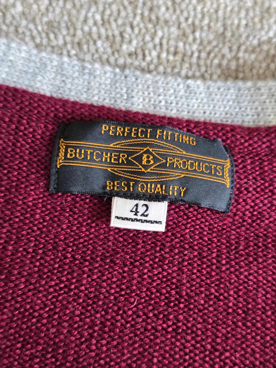 부처프로덕츠 투톤집업가디건42 ATLAST 타임원클로딩 엣라코 엣라스트 상품이미지3