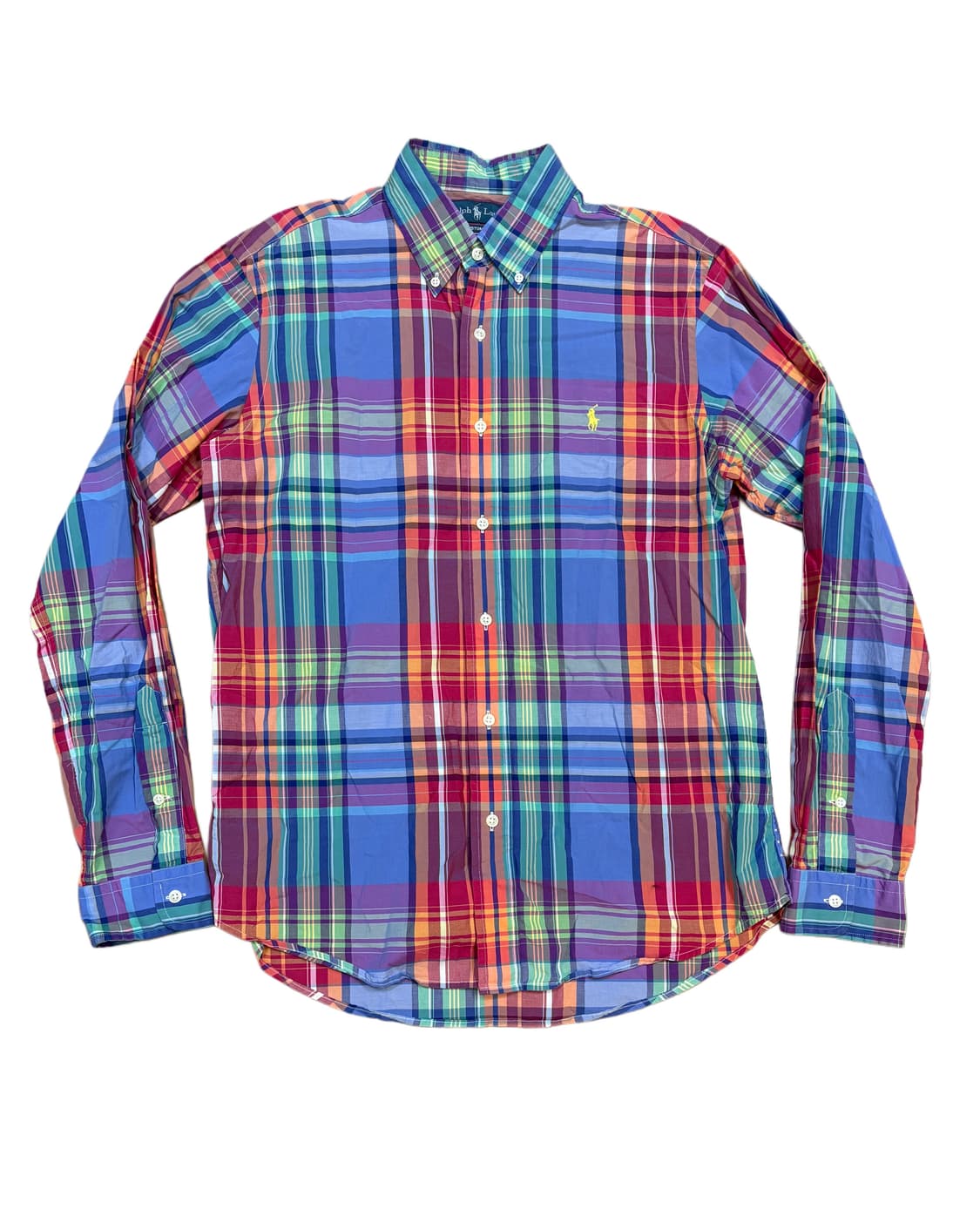 폴로 랄프 로렌의 체크 버튼 다운 셔츠 M 상품이미지1