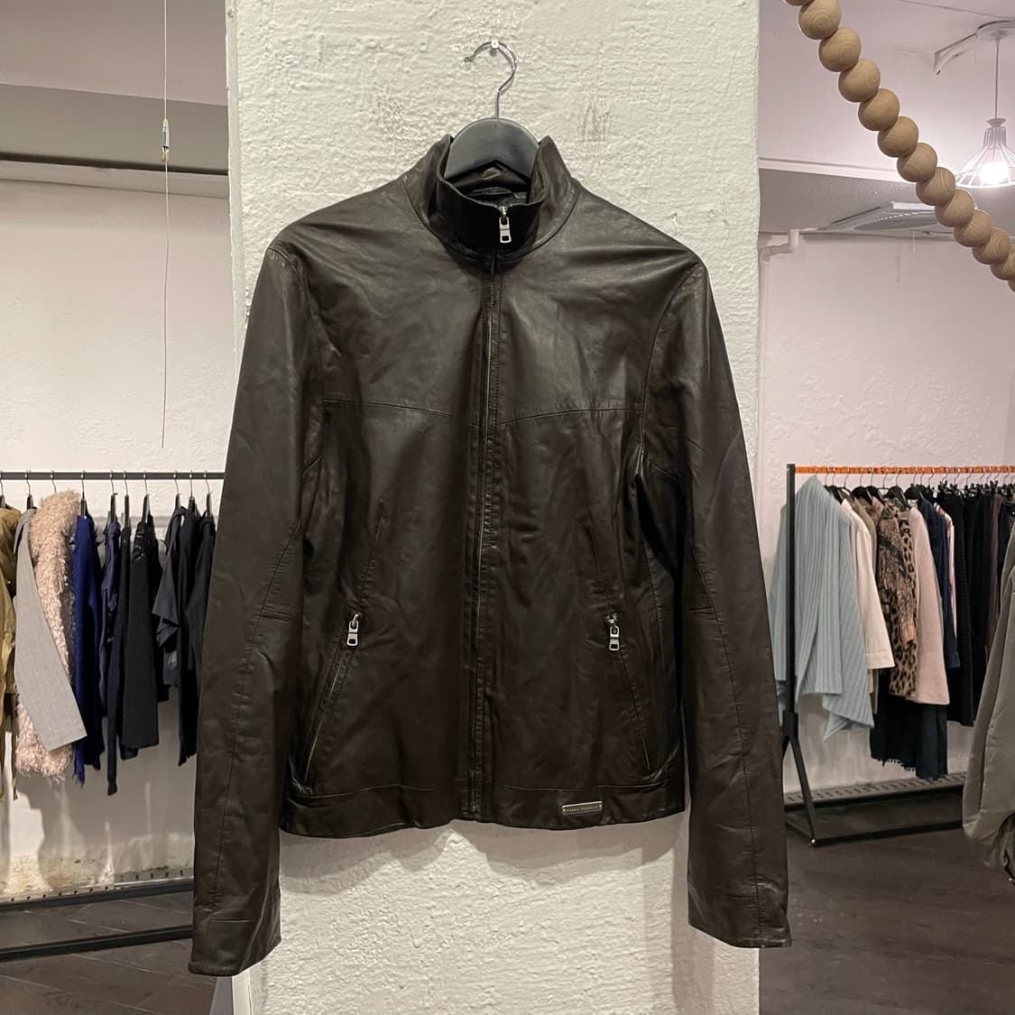 아르마니 익스체인지 집업 레더 자켓 상품이미지1