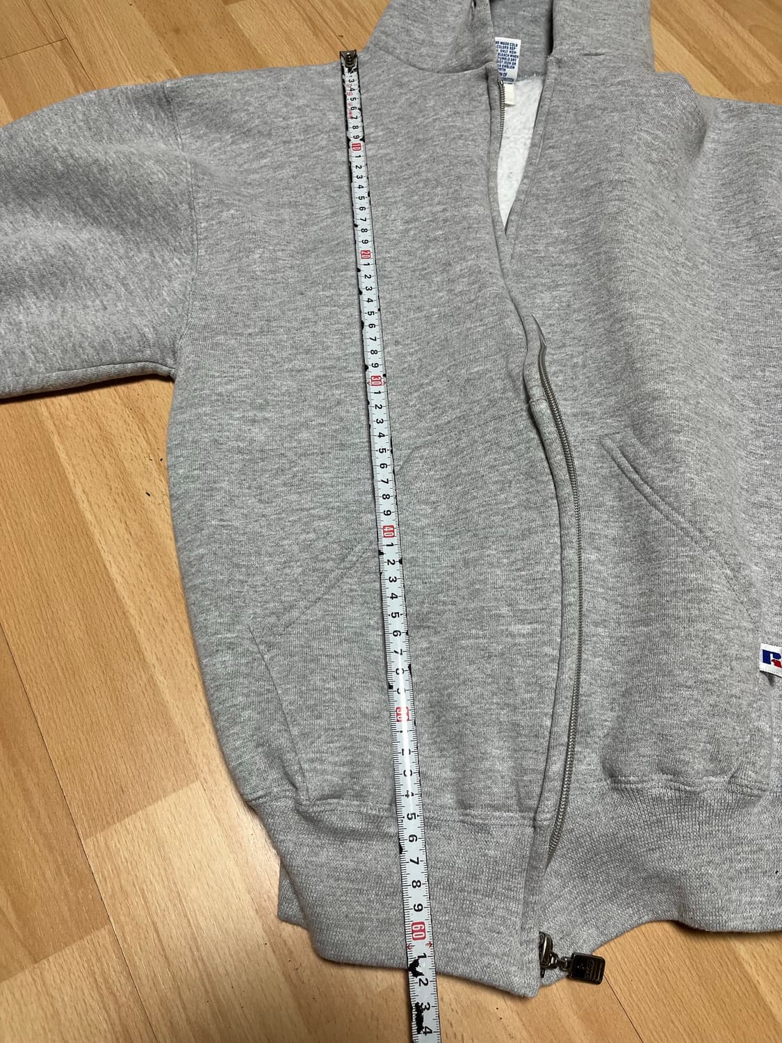 러셀 애슬레틱 90s 빈티지 후드집업 오트밀 헤더그레이 상품이미지7