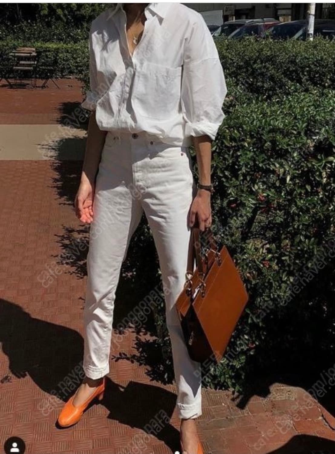 얼바닉30 오카야마 화이트 데님팬츠 새상품 상품이미지3