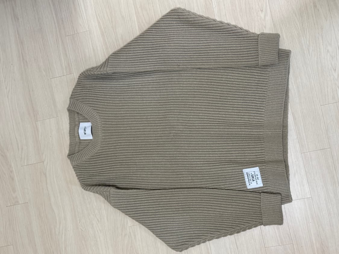 Wtaps 베이지 카키 니트 L 상품이미지3