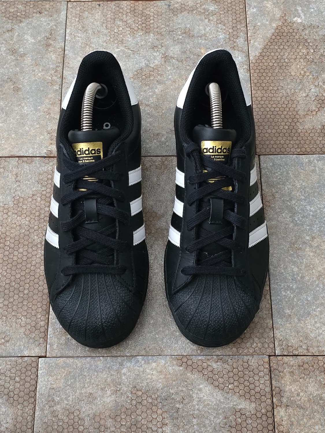 (235)아디다스 슈퍼스타 블랙 화이트 상품이미지2