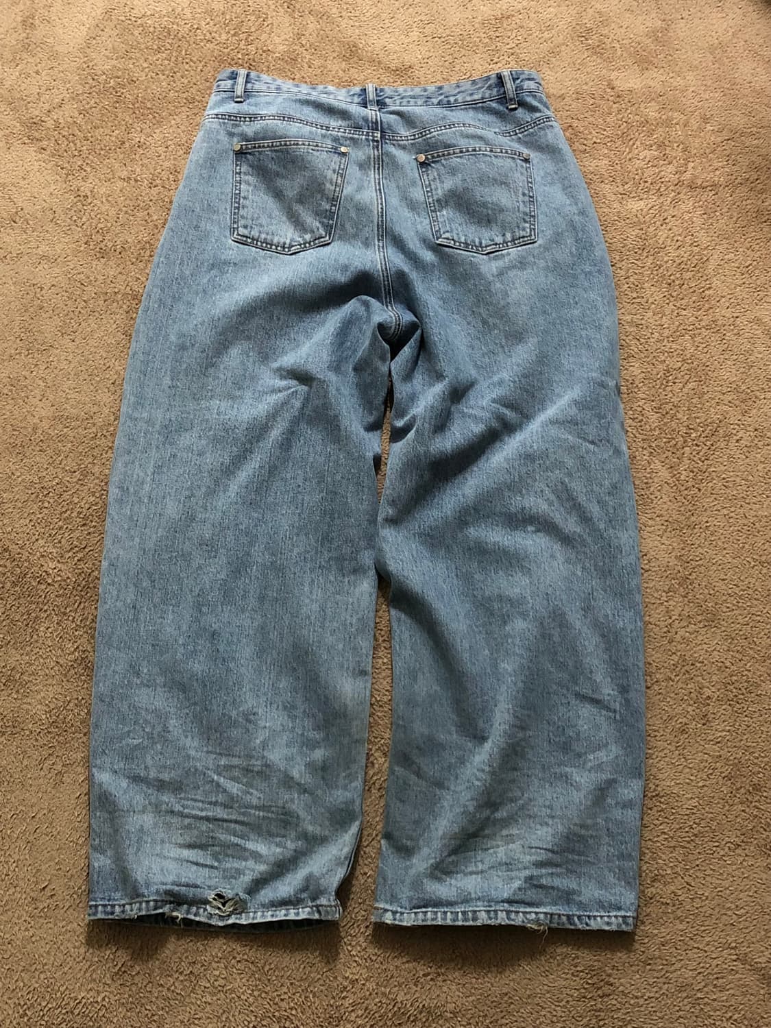 9999아카이브 더블니 와이드팬츠 상품이미지2