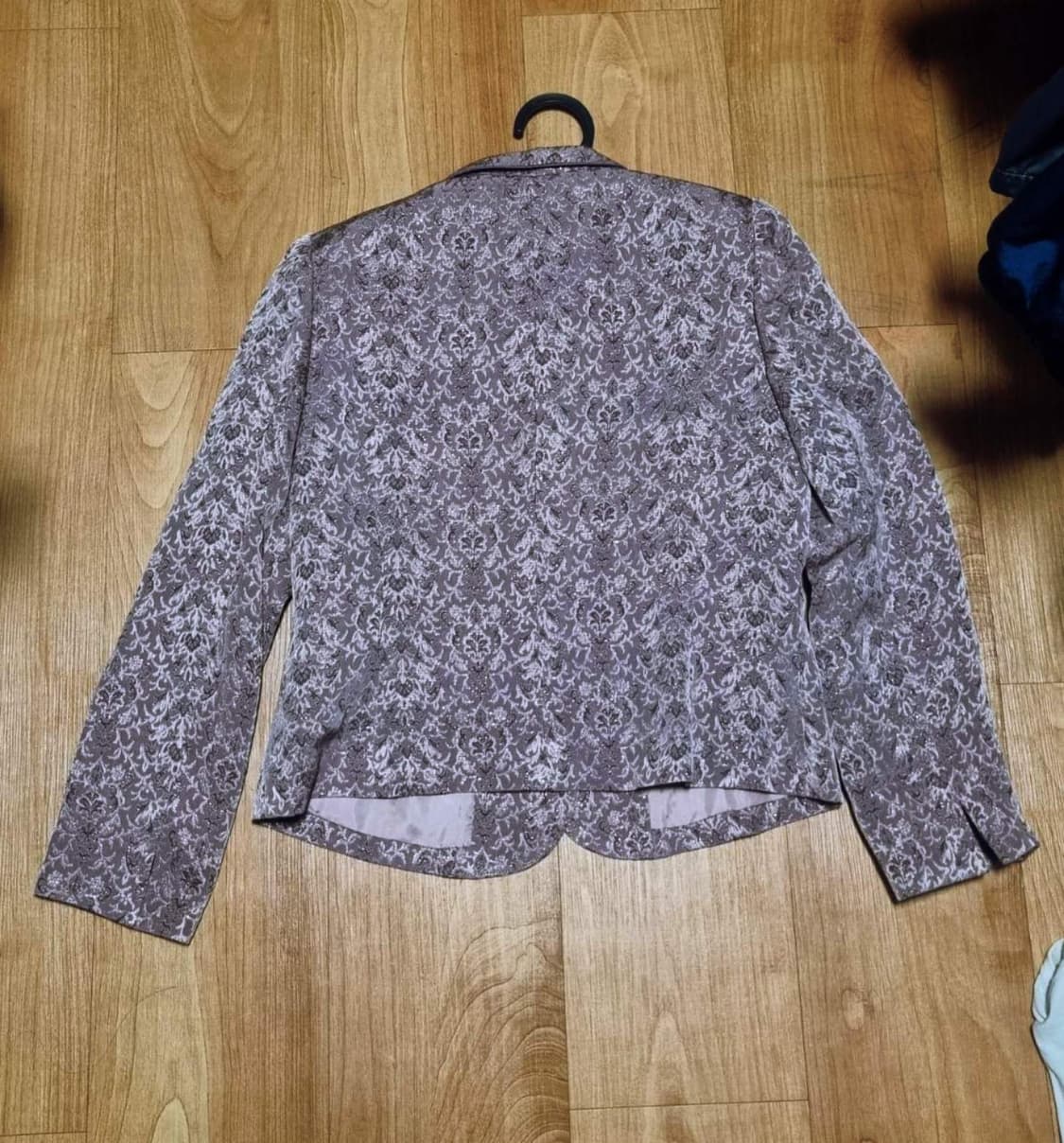 빈티지 패턴 퍼플 여성 자켓 상품이미지3