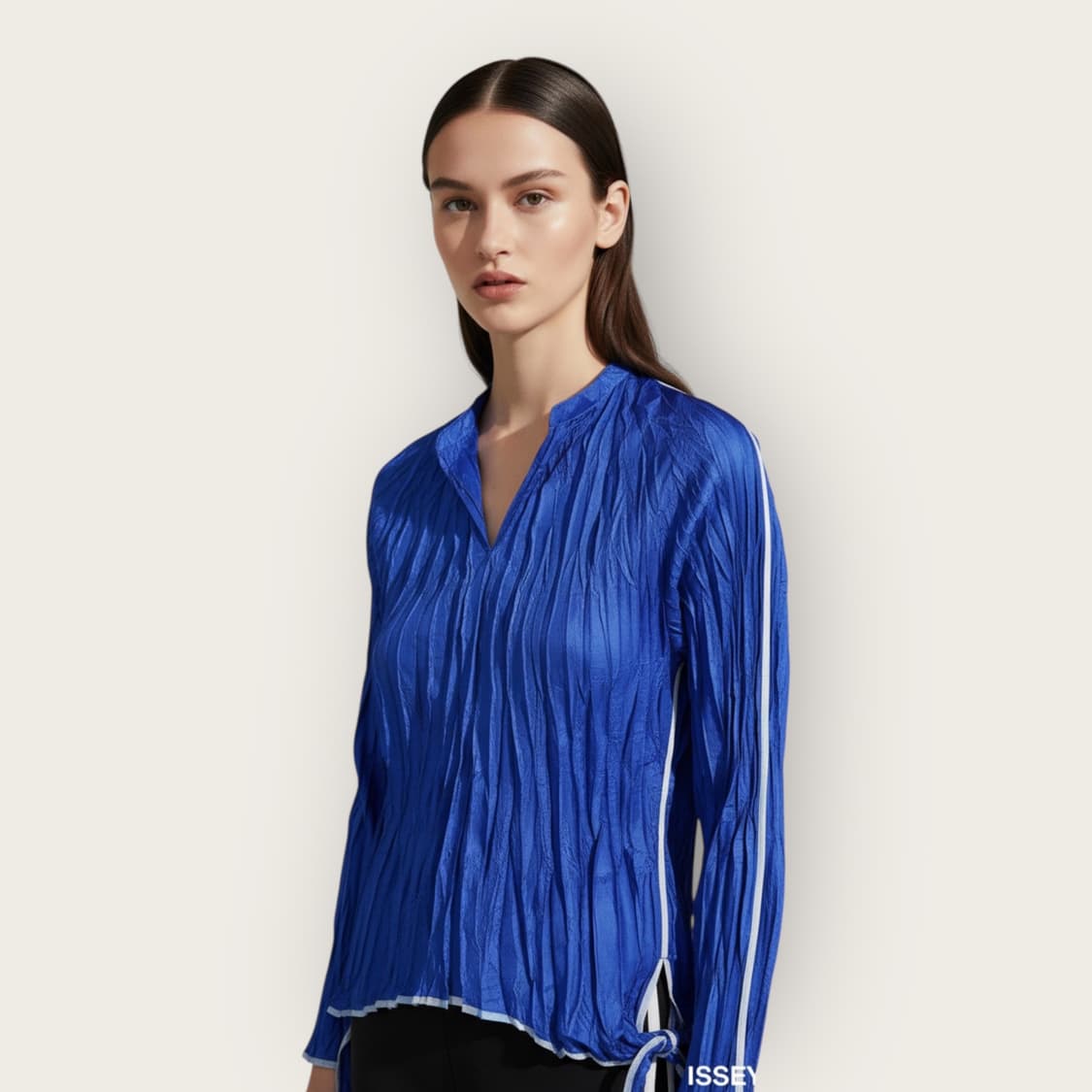 3/ 이세이미야케 블루 트윙클 플리츠 셔츠 상품이미지1