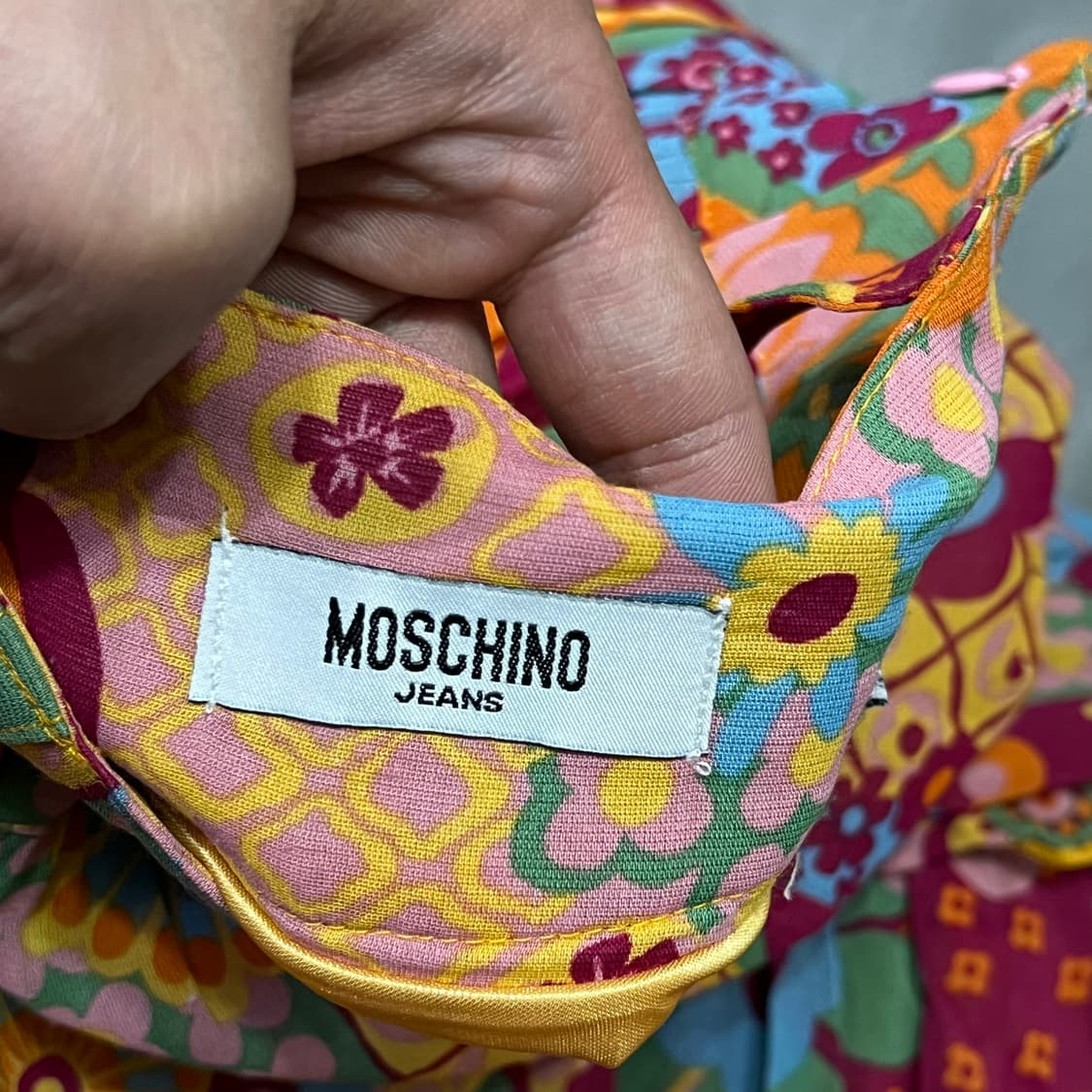  모스키노 진스 플라워 패턴 플리츠 스커트 y16344 상품이미지6