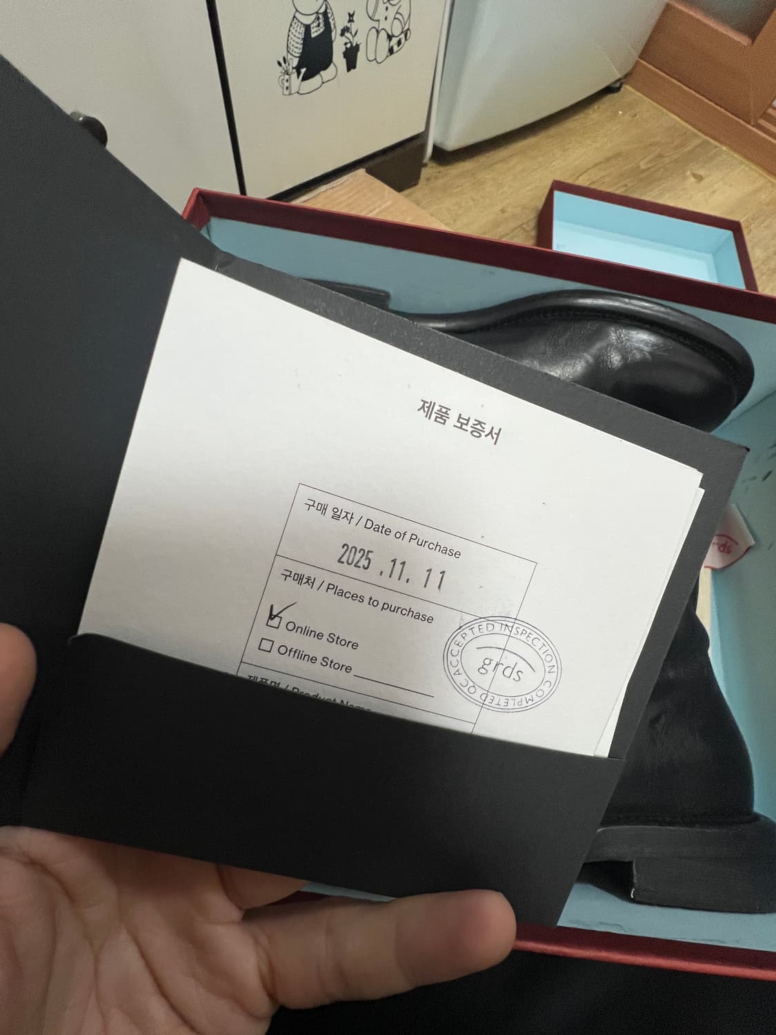 택포40) 그라더스 grds 부츠01 레더 블랙 260 41사이즈 상품이미지7