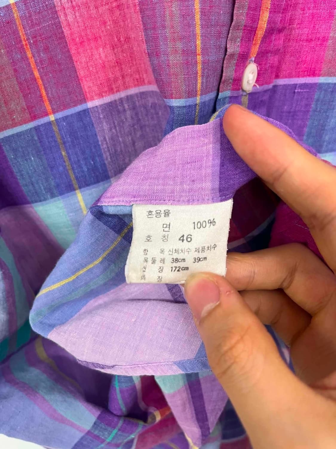 [46] 폴로 랄프로렌 80s 체크 반팔 셔츠 상품이미지6
