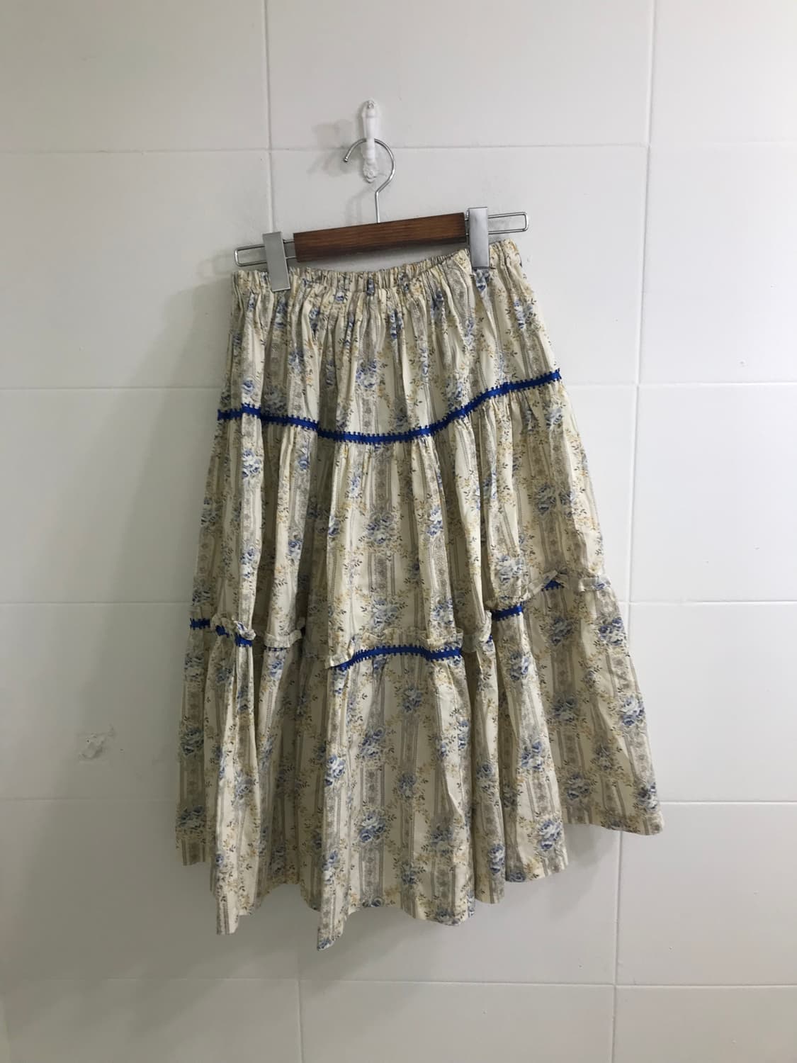 민트 하구미 플라워 도트 블라우스 코디세트 상품이미지9