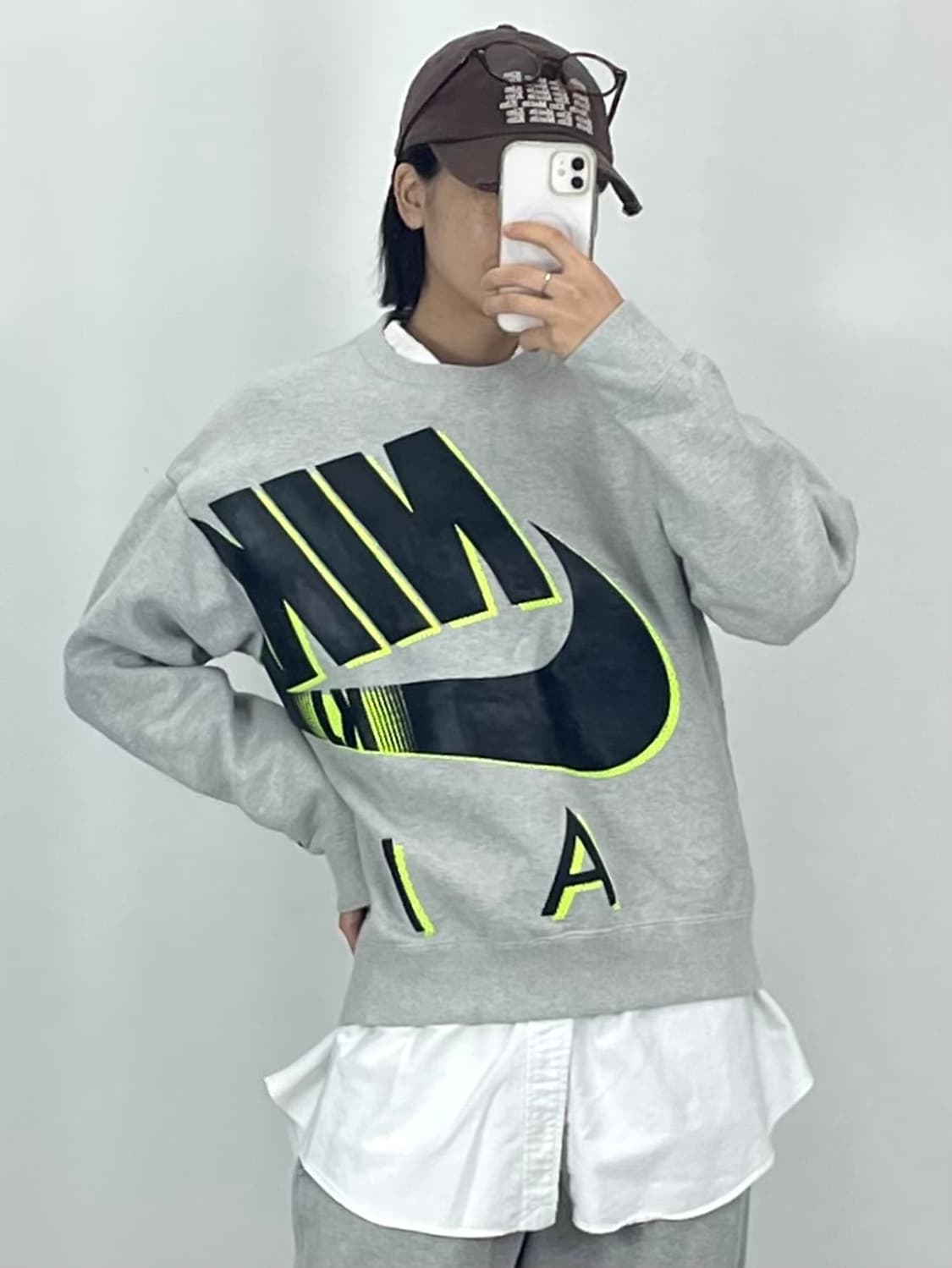  [XL]나이키 킴존스 그레이 맨투맨 CK9798 상품이미지2