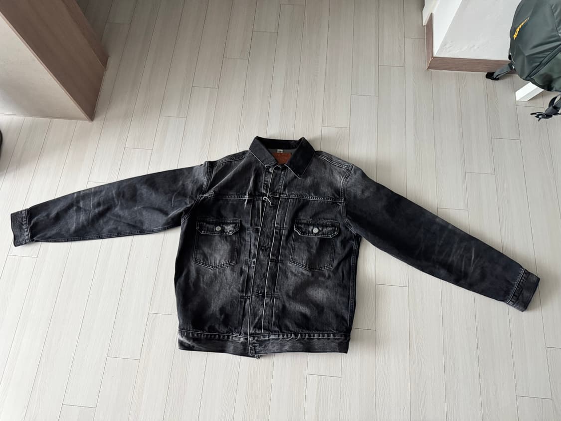 슈가케인 블랙 워싱 데님자켓 2세대(40사이즈) 상품이미지1