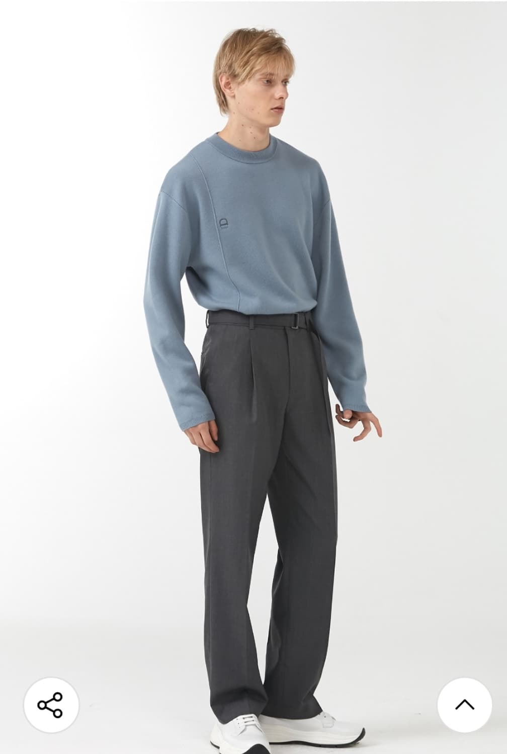 던스트 포맨 유니섹스 에센셜 로고 니트 상품이미지1