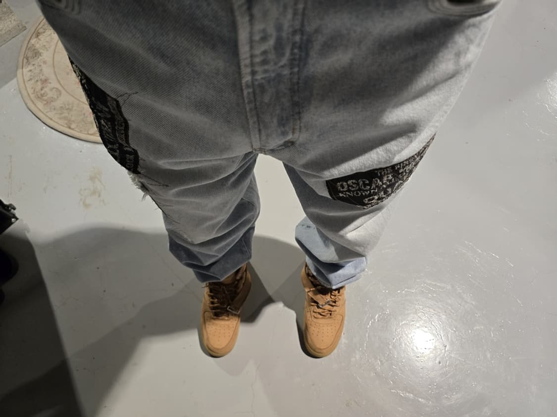 90s OSCAR WASHINGTON Patchwork Jeans 상품이미지9