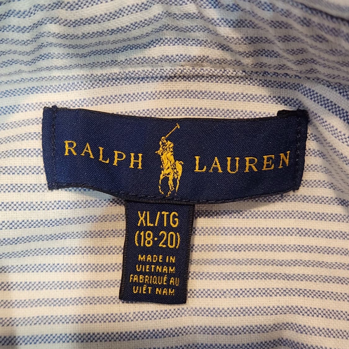 폴로 랄프로렌 스트라이프 긴팔 셔츠 (XL) 상품이미지2