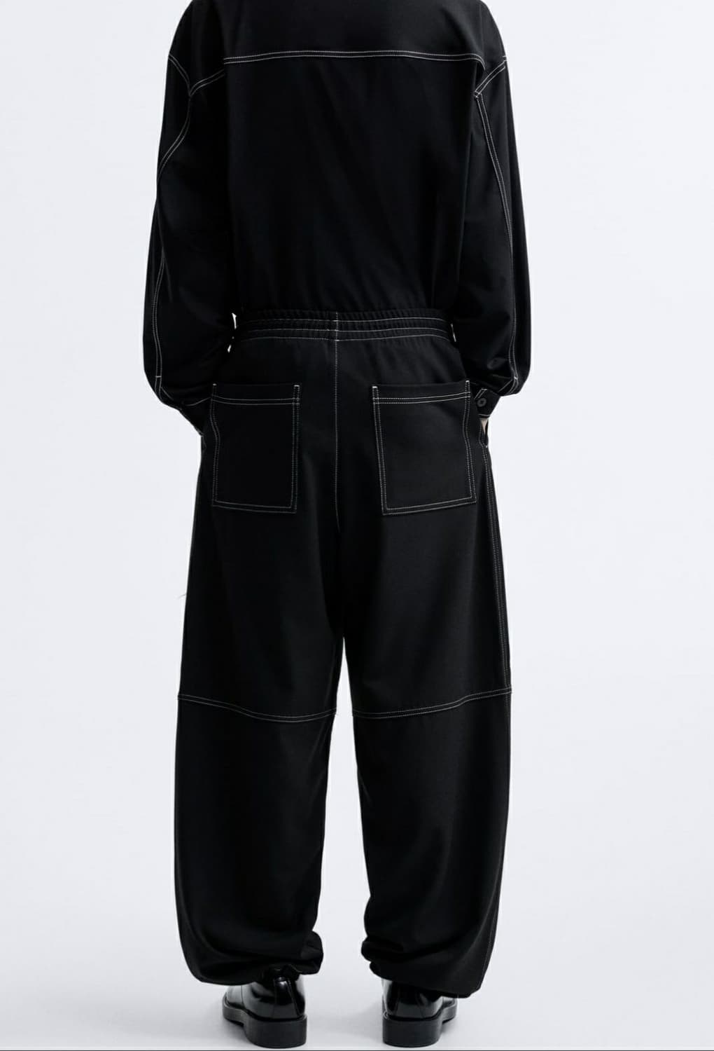 자라 콘트라스트 스티치 셋업 XL/L 상품이미지5