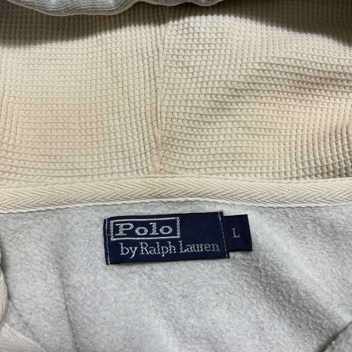 L 폴로랄프로렌 그린 포니자수 그레이 후드집업 상품이미지4