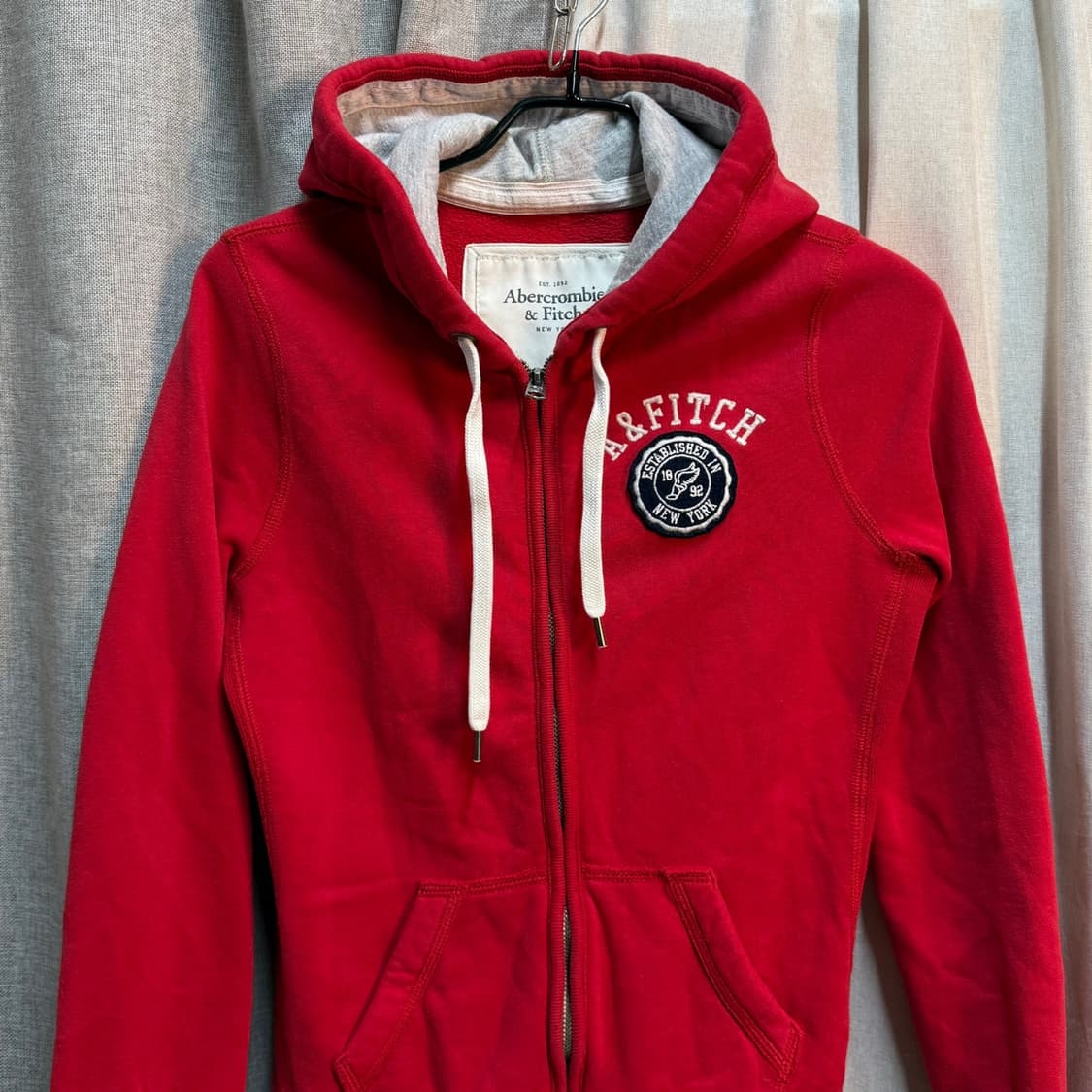 [M] 아베크롬비 여성 레드 기모 후드집업 상품이미지3