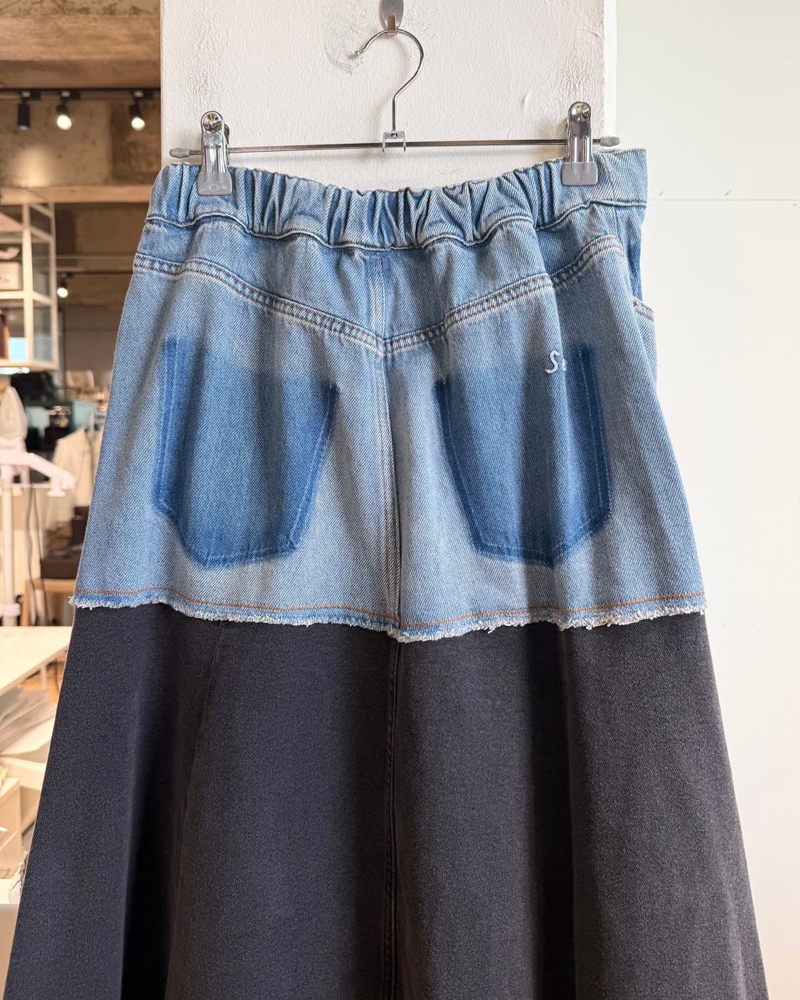 씨뉴욕 데님 엘르 롱스커트 no 상품이미지5