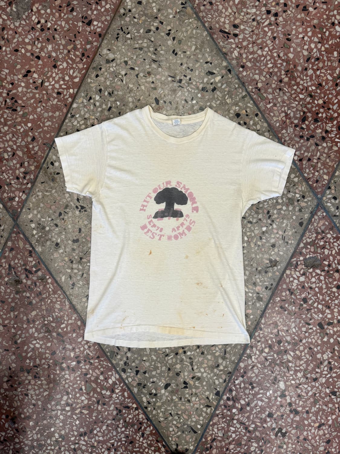 70s 헤인즈 Mushroom Colud 티 (M) 상품이미지1