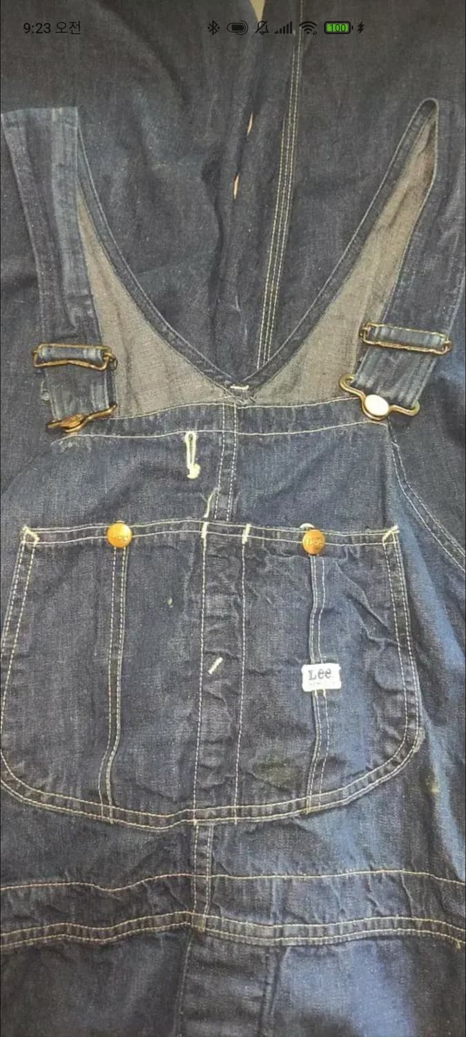 70s Lee 데님 오버롤 빅사이즈 상품이미지3