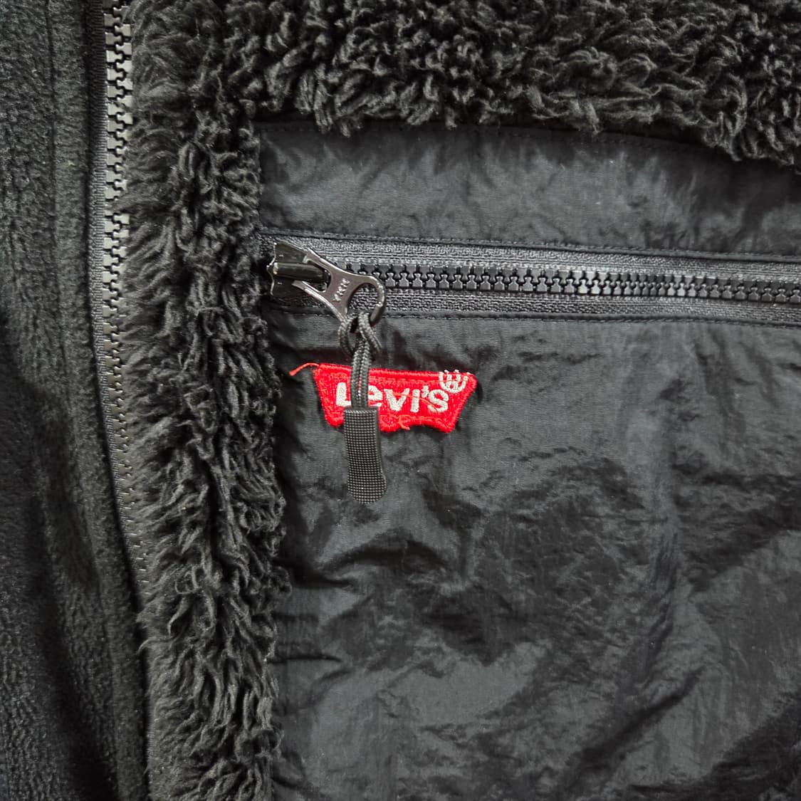 리바이스 블랙 플리스 자켓 M 상품이미지2