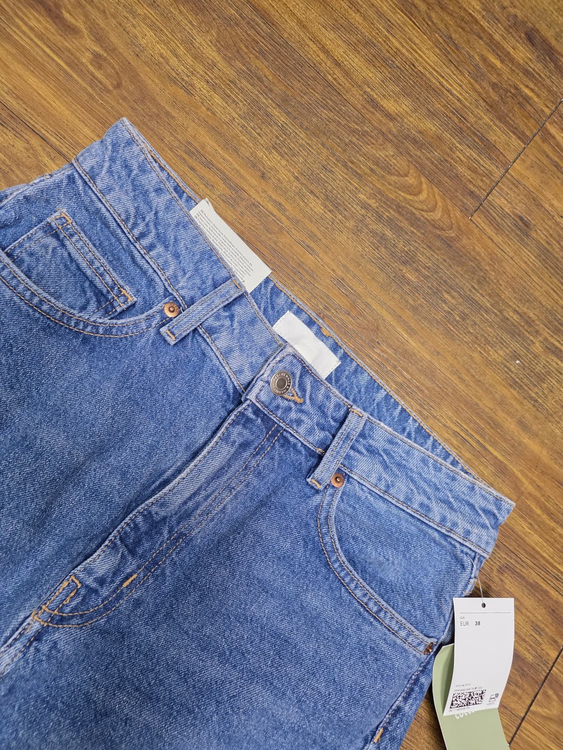 H&M 여성 하이웨스트 데님 미사용품  상품이미지2