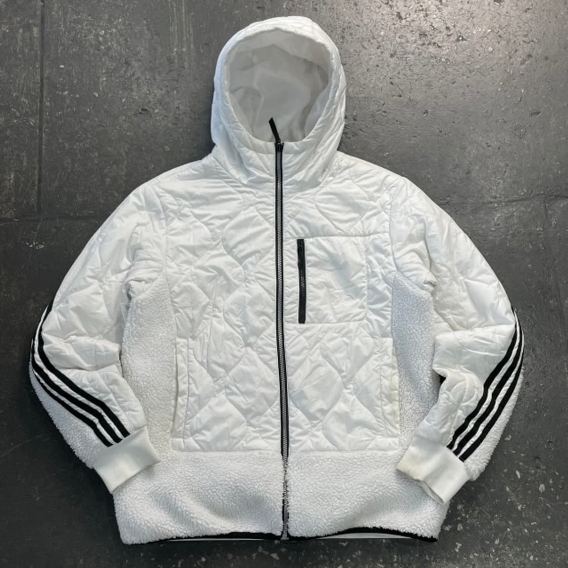 105 아디다스 하이브리드 쉐르파 자켓 상품이미지1