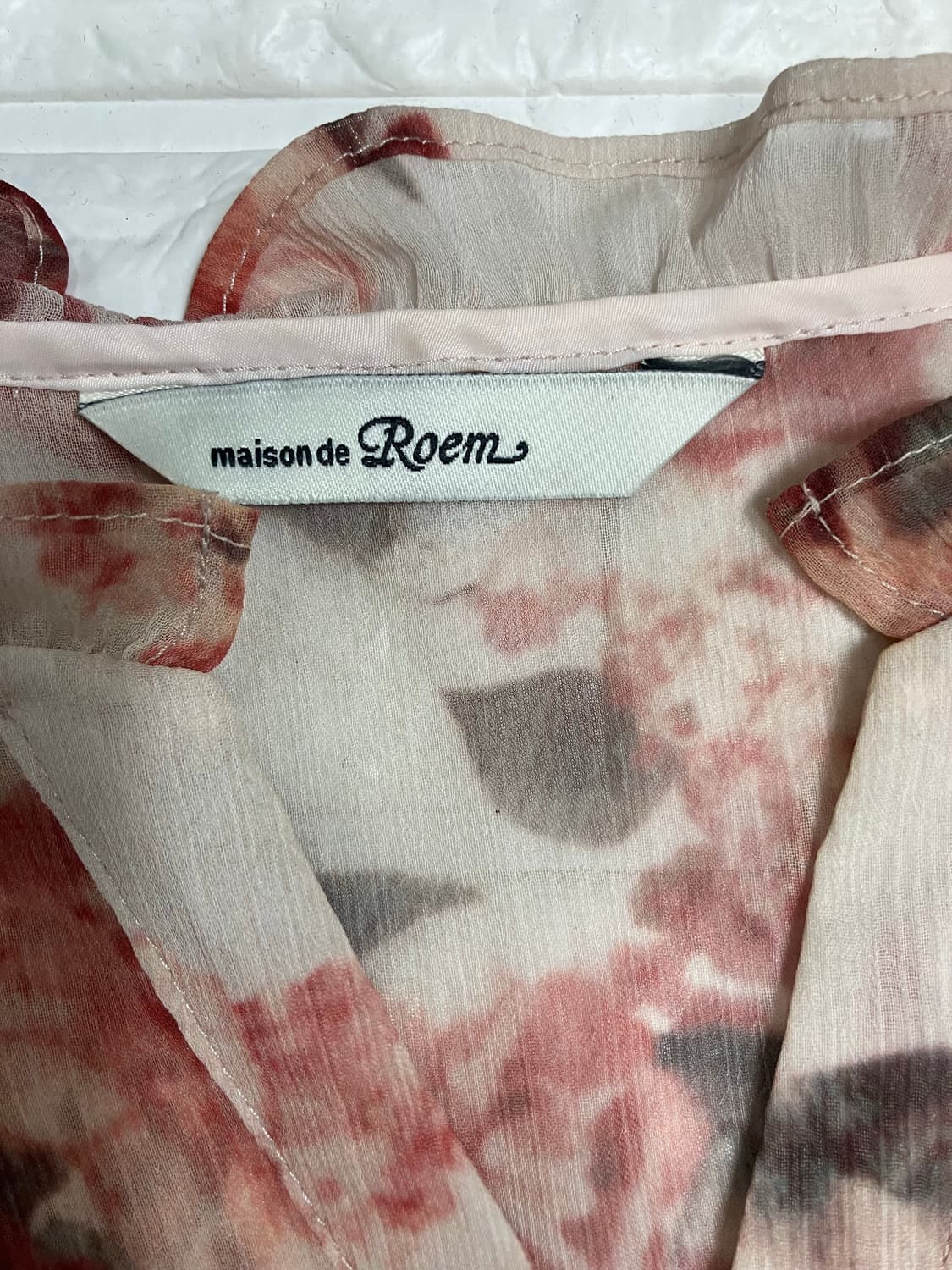 Roem 플라워 패턴 롱 쉬폰 원피스 M 상품이미지8