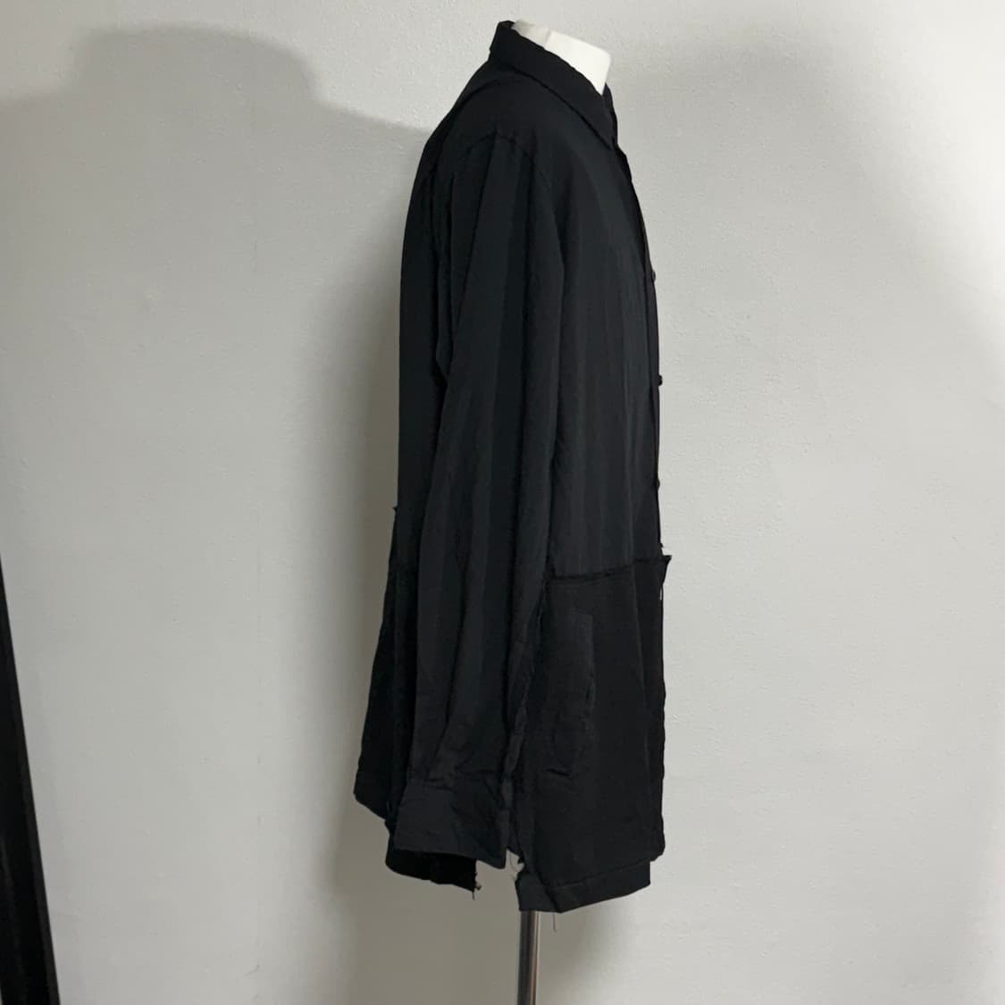 20ss 블랙 꼼데가르송 폴리 자켓 도킹셔츠 xl 상품이미지2