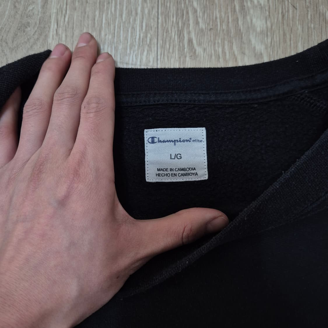 챔피온 스펠아웃 빅로고 기모 맨투맨 L(100) 상품이미지6