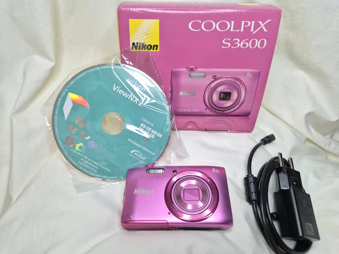 🌺미품박스✨️에스파🌸 Nikon COOLPIX S3600 핑크💗 상품이미지2
