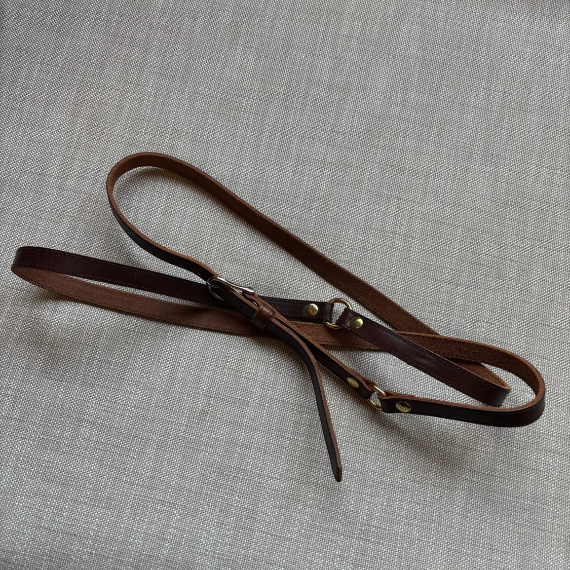 두줄 빈티지 가죽벨트 상품이미지1