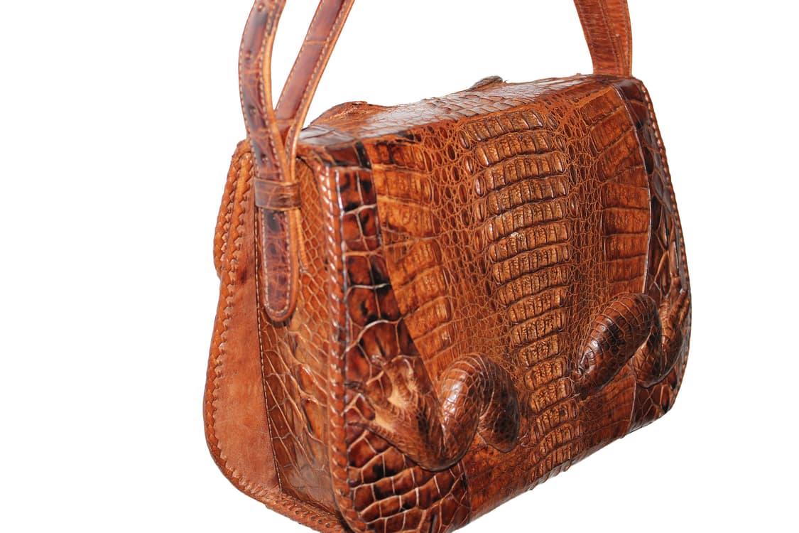1950s Real Genuine Alligator Leather Bag 상품이미지7