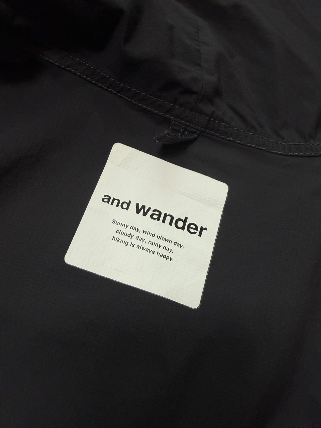 앤드원더 퍼텍스 네이비 바람막이 자켓 S 상품이미지6