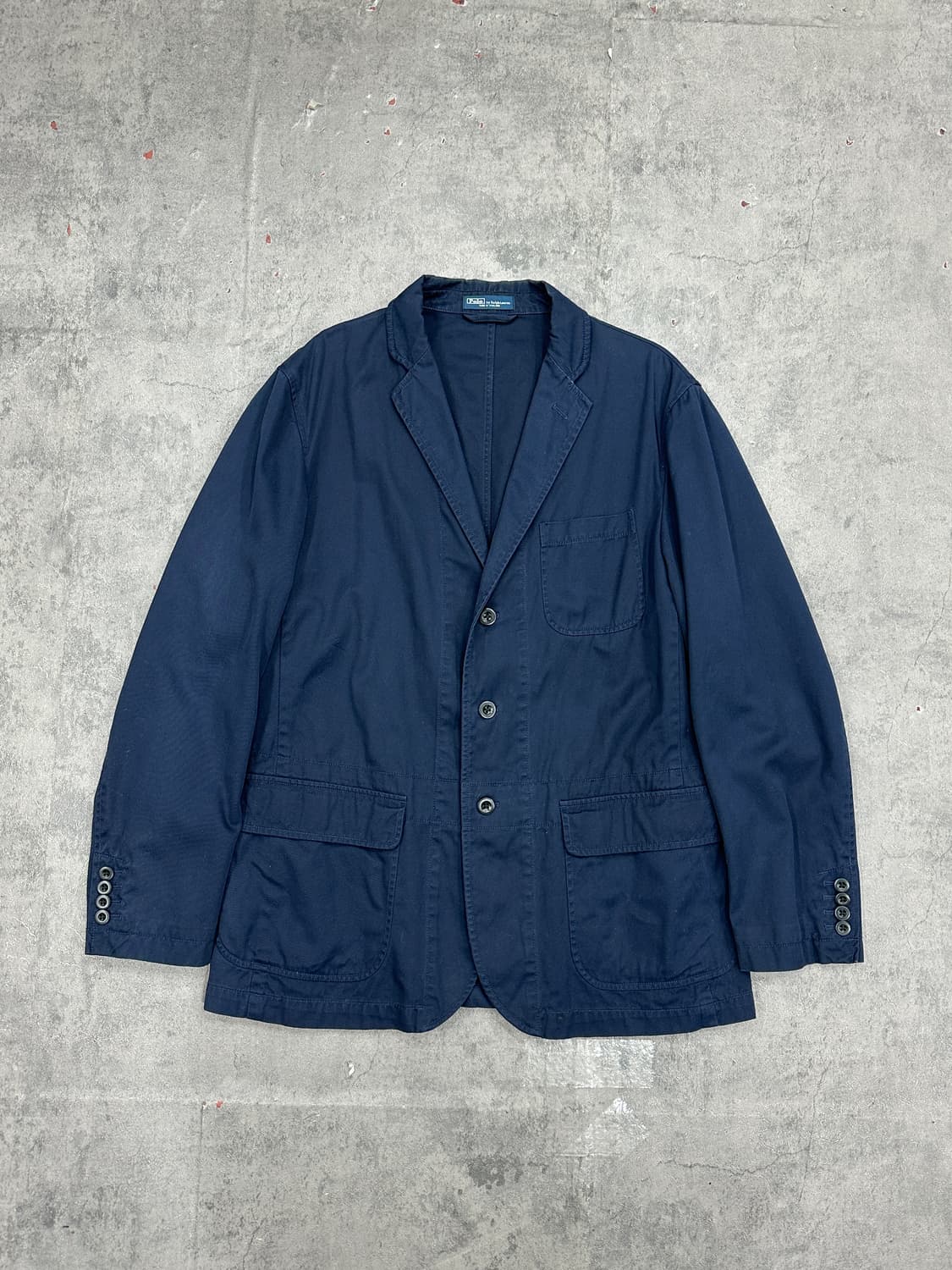 폴로 코튼 블레이저 네이비 상품이미지1