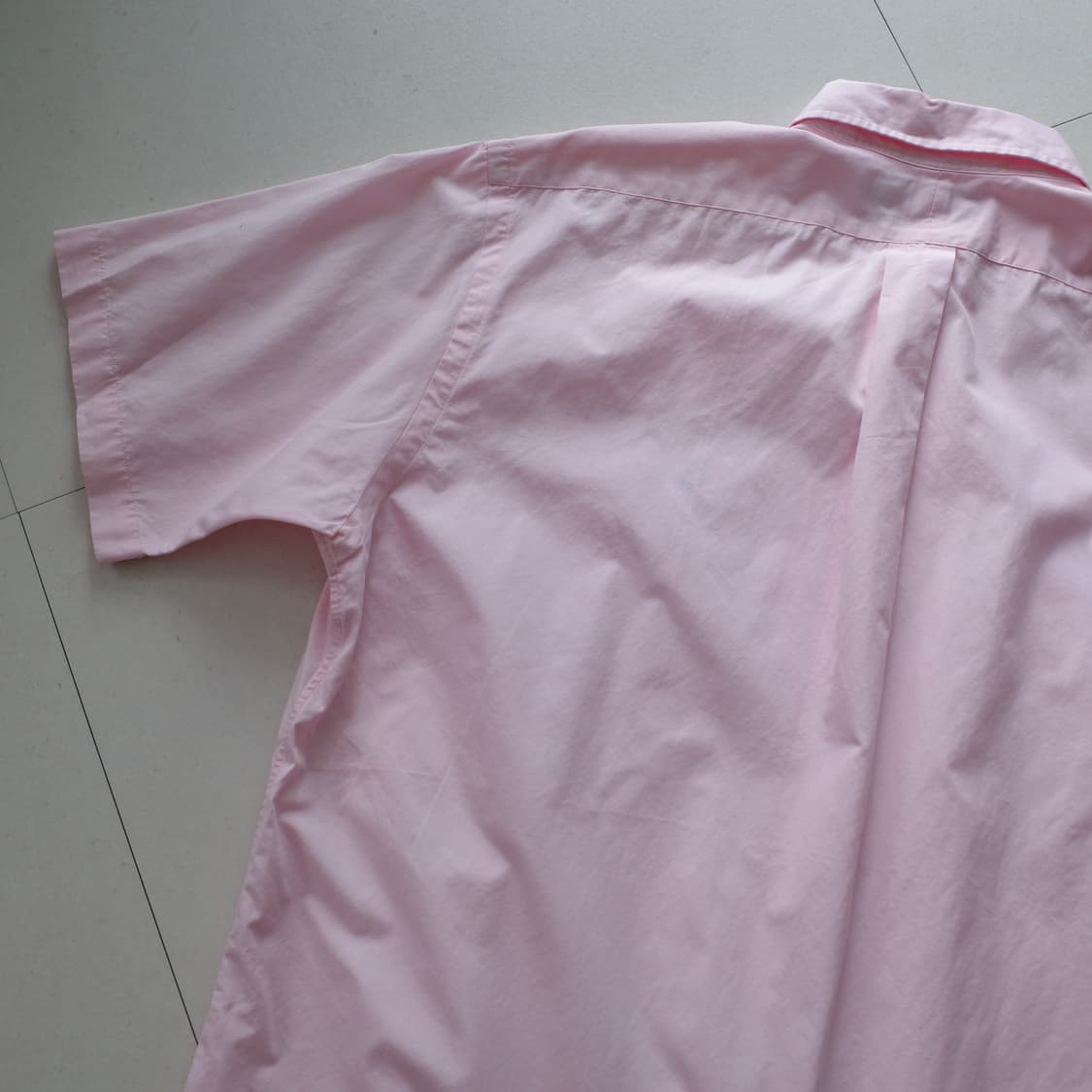 90s 폴로 랄프로렌 블레이크 반팔 핑크 셔츠 (L) 상품이미지8