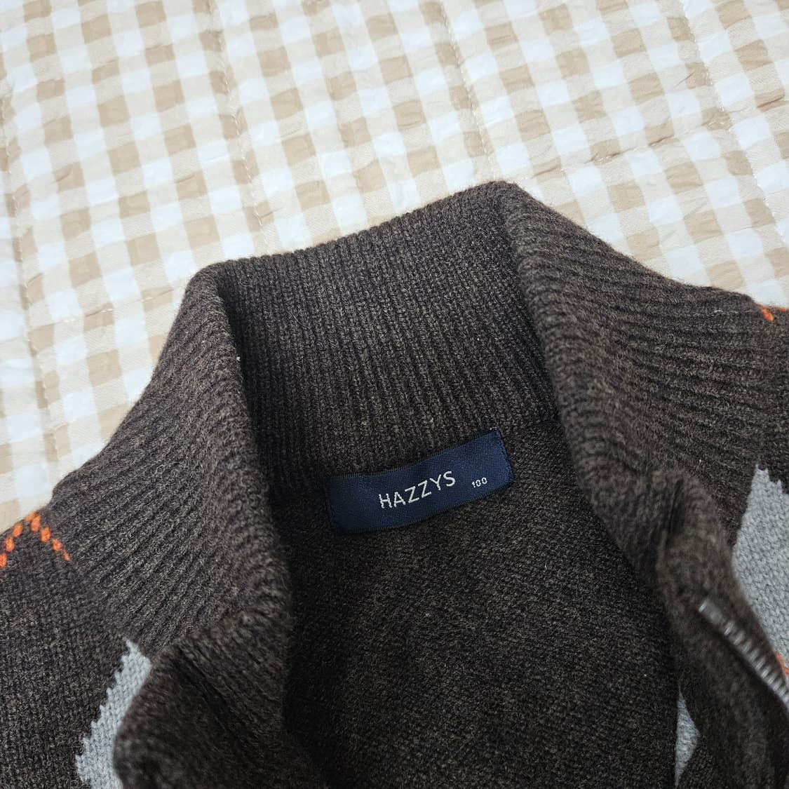 헤지스 하프집업 니트 스웨터 남자100 상품이미지2