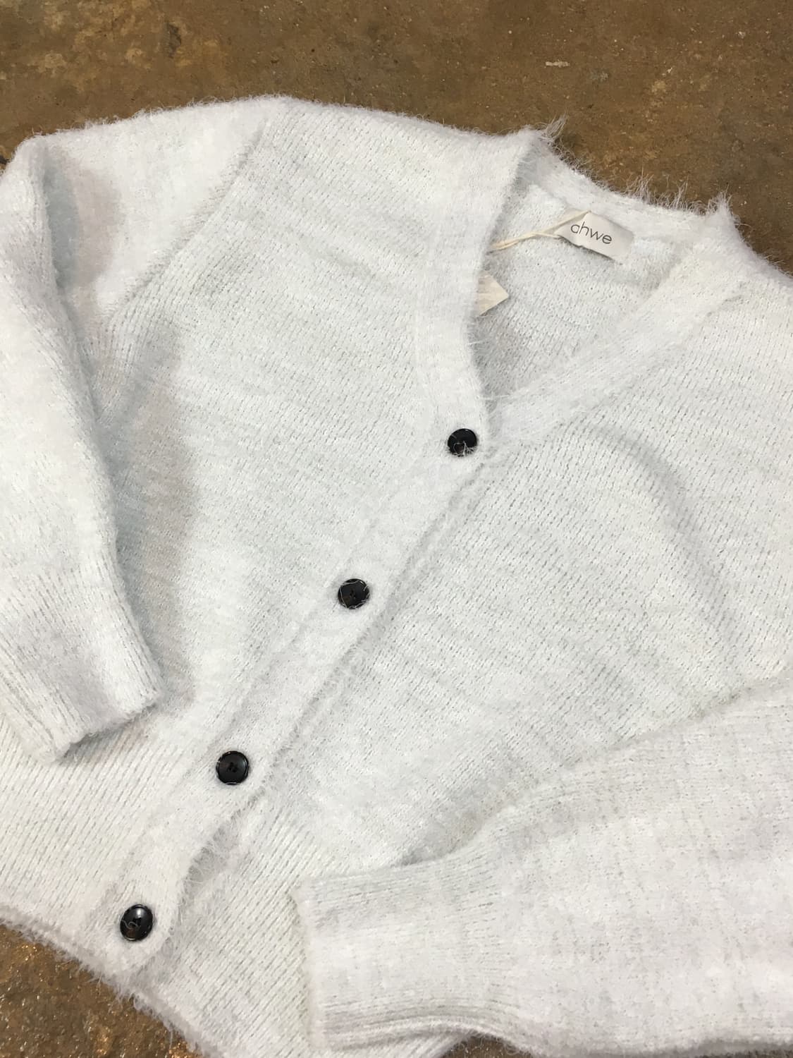 아위 노라 부클 가디건 민트/새상품 상품이미지6