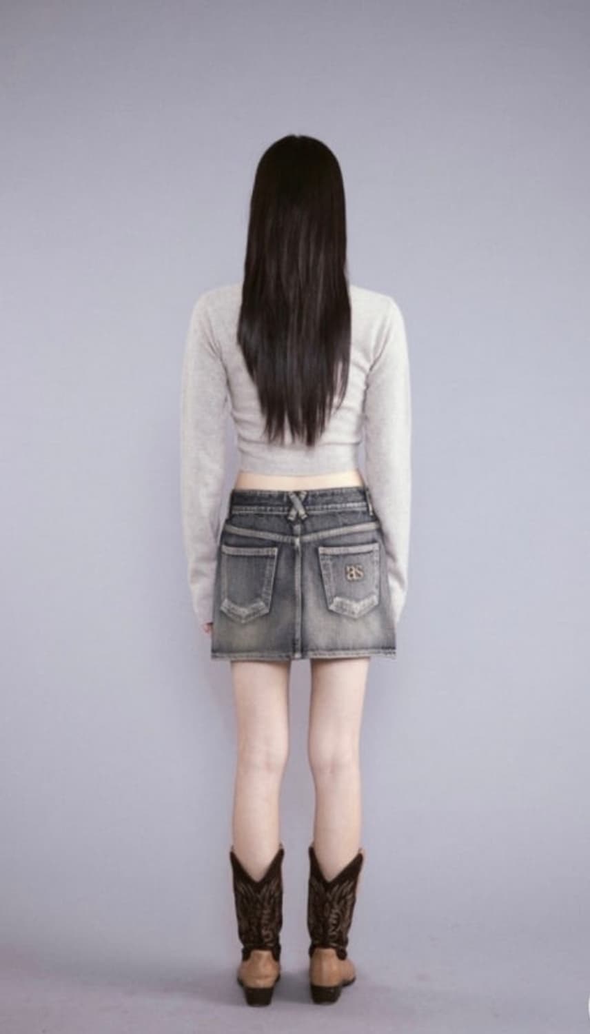 [새것] 애즈온 ason - x detailed skirt X디테일치마S 상품이미지3