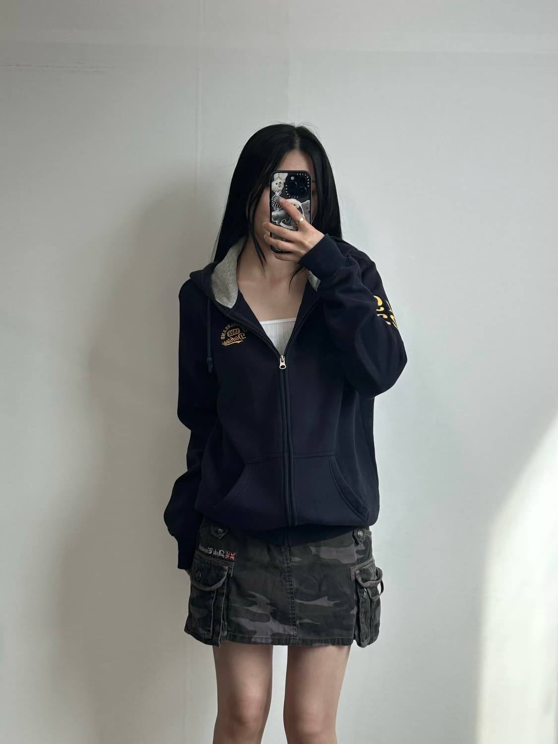 디키즈 자수로고 네이비 후드집업 상품이미지1