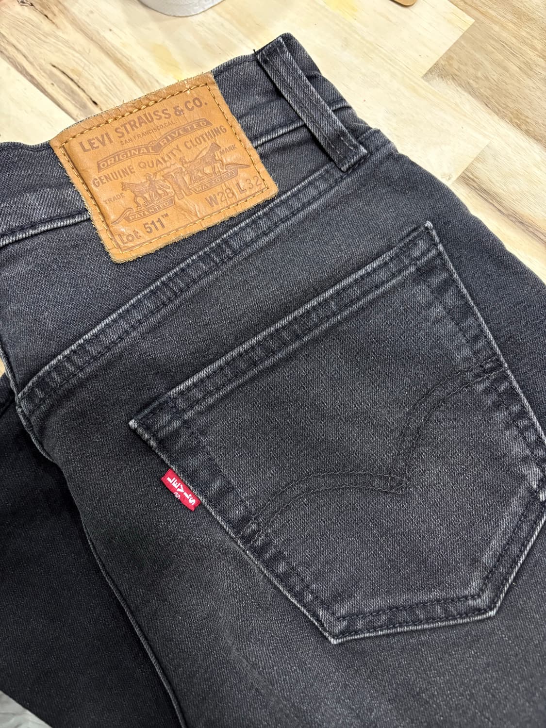 리바이스 511 흑청  W28 L32 상품이미지1