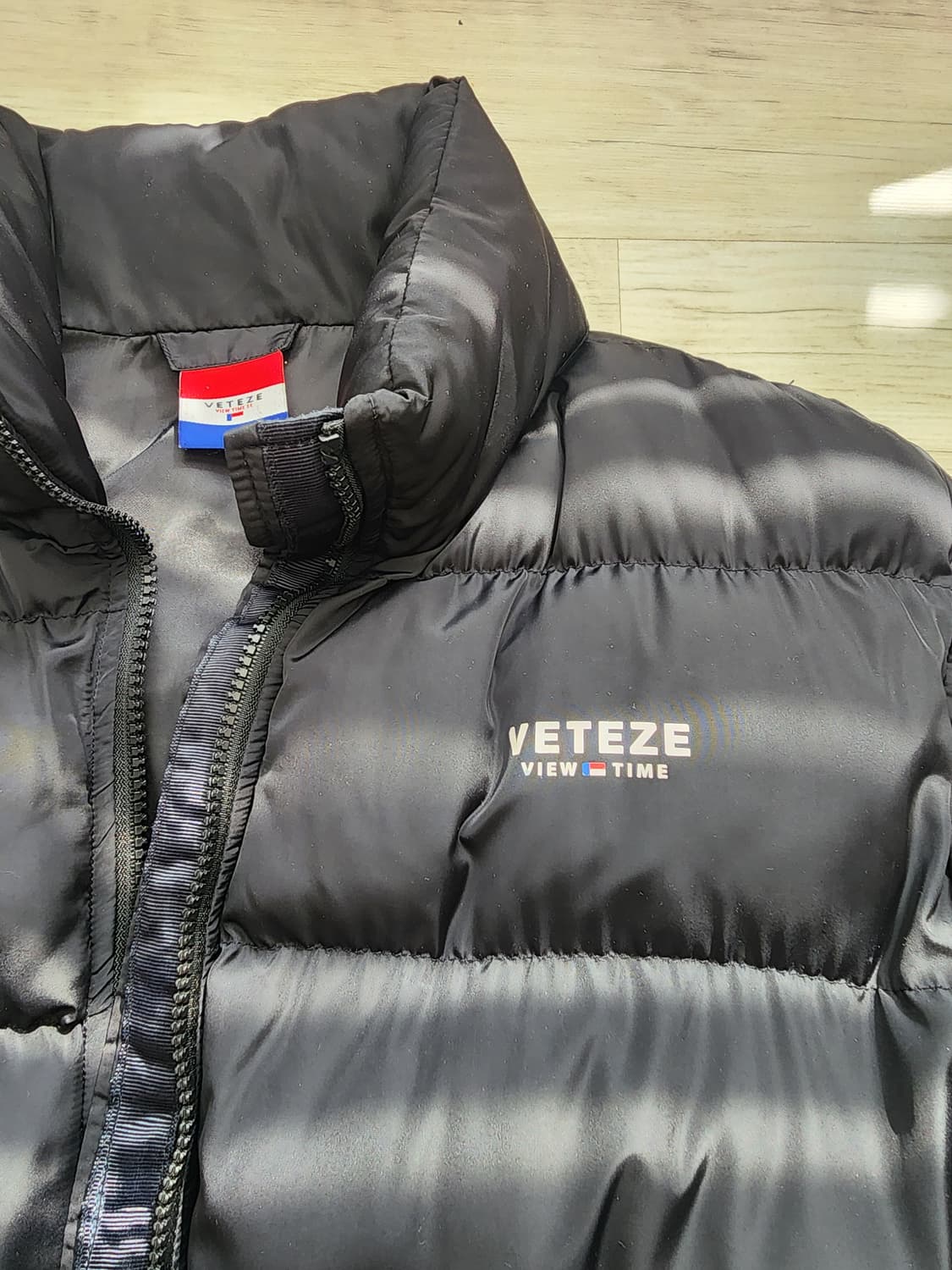 VETEZE 베테제 블랙 숏 패딩 팜. M(100)사이즈 베떼제 남녀공용 상품이미지4