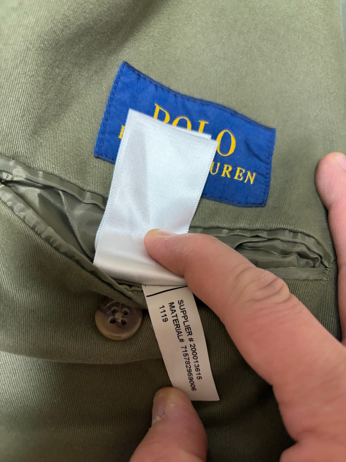 (40R) 폴로 랄프로렌 치노 스트레치 수트 자켓 다크그린 상품이미지4