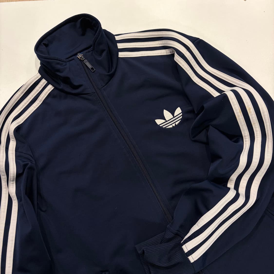 [100] 12s 아디다스 파이어버드 네이비 삼선 트랙탑 B823 상품이미지3