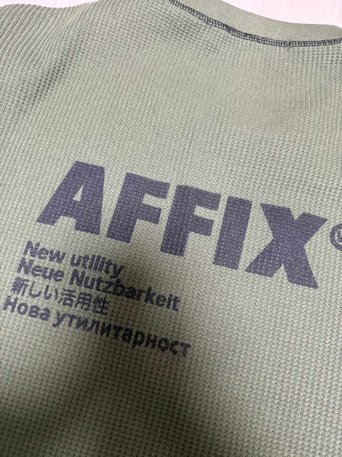 [판매] (XL) Affix 와플 로고 스웻셔츠 상품이미지6